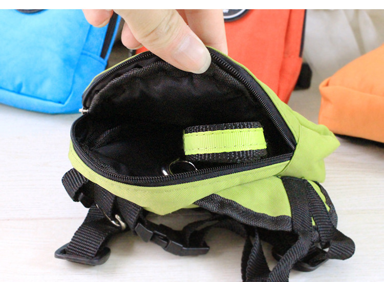 Nylon Pet Dog Backpack for Small Dog multifunction School Bag Pet Backpack with Harness leash