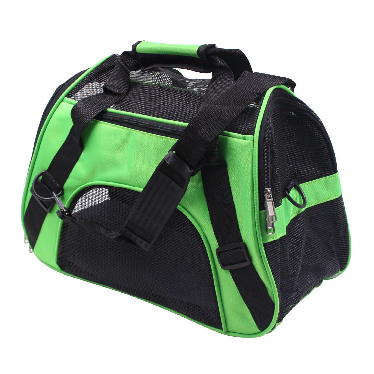 Portable breathable pet backpack durable dog out bag cross-body pet folding bags