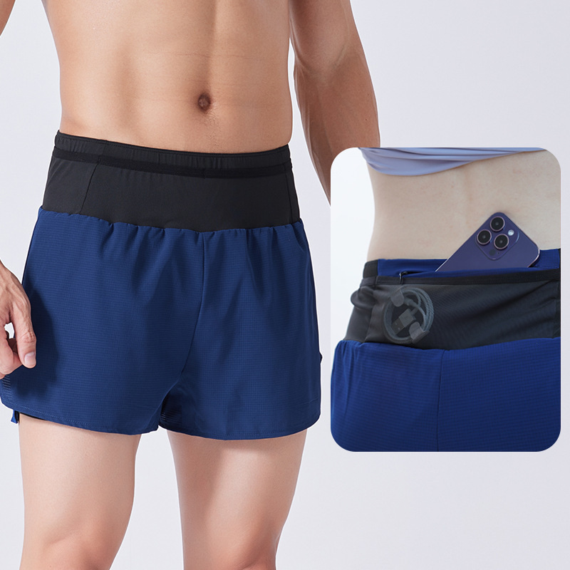 Wholesale Custom Men's Cargo Sports Shorts Quick Dry Polyester Running Basketball Training Breathable Fitness Shorts