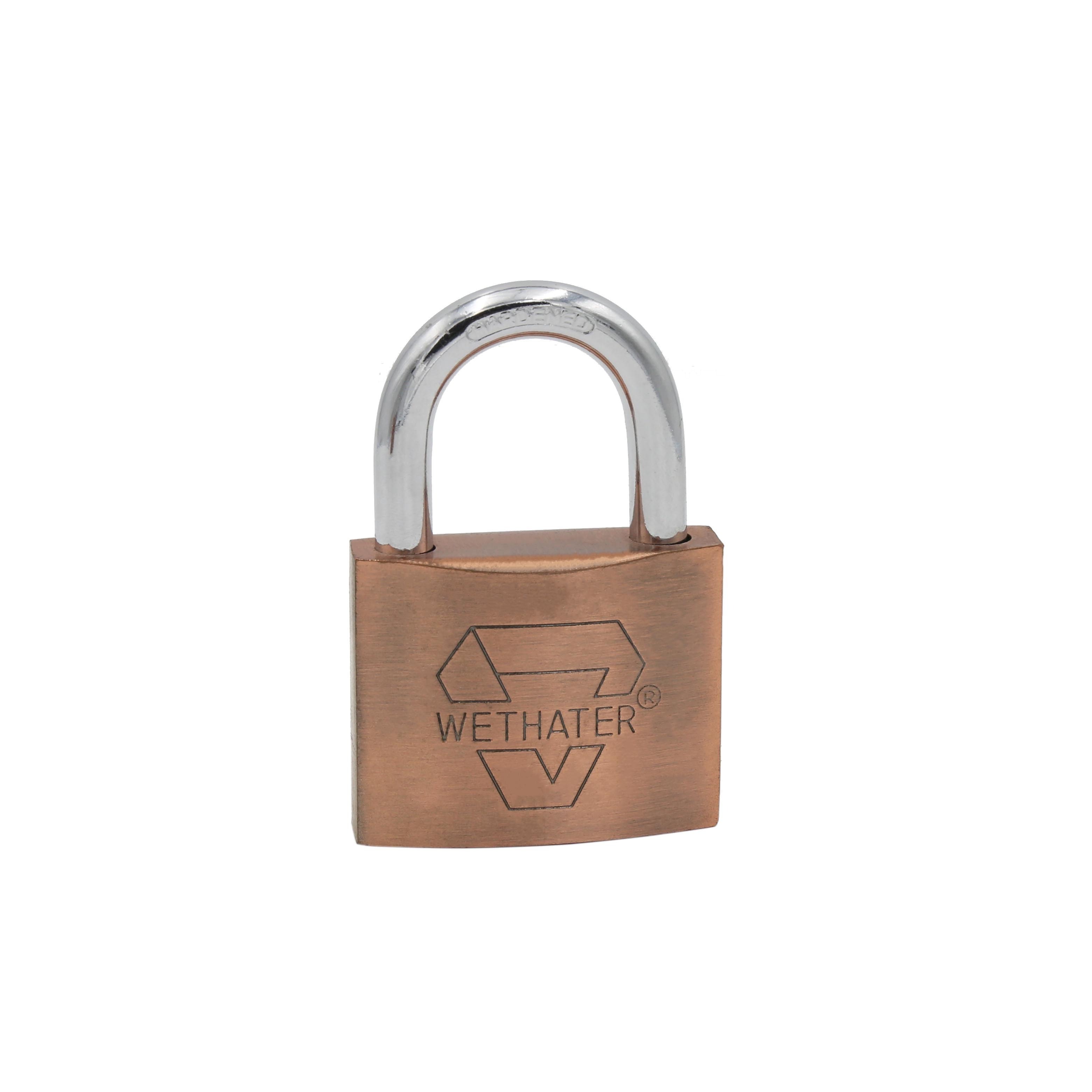 WETHATER ZH019-3 Iron Padlock titanium plated lock circle lock