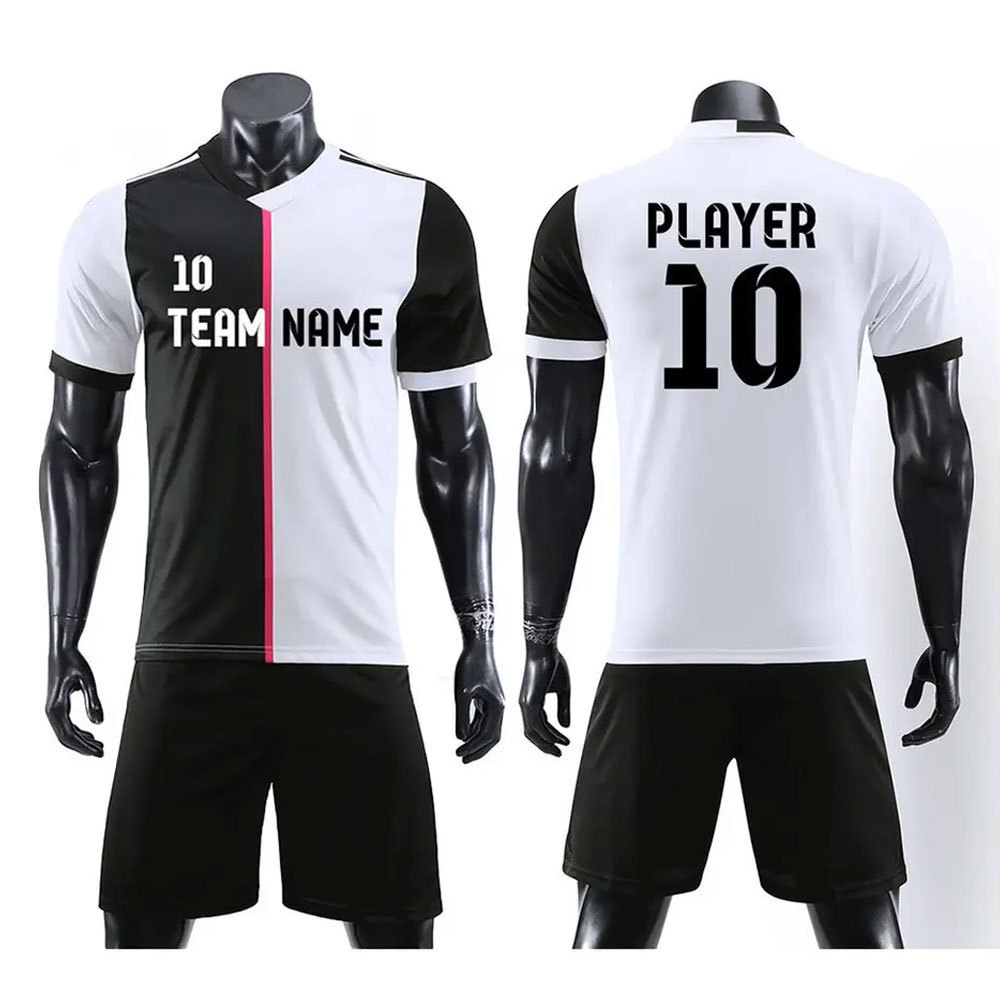 Wholesale Soccer uniform Sports Costumes for Men Adult Football Kits Cool Print Suits Training Clothing Sets Soccer uniform