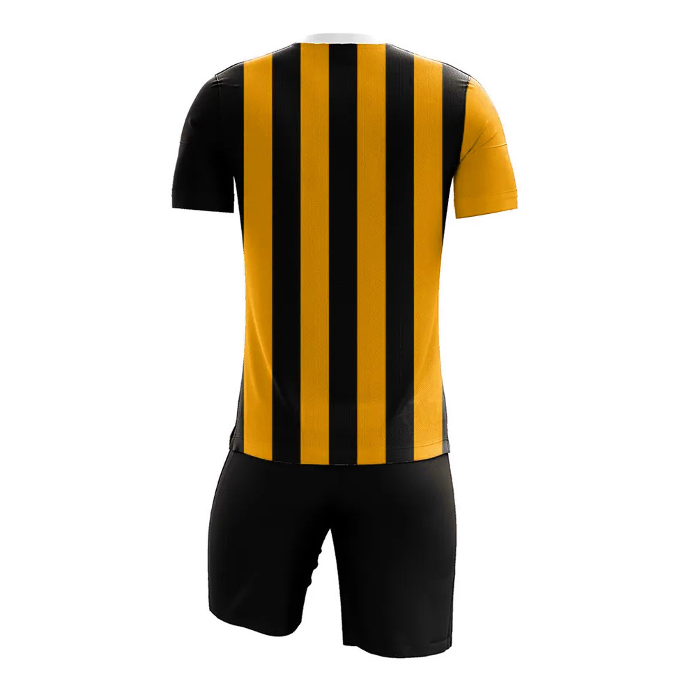 Men's Sports Wear 100% Polyester Soccer Uniforms / Wholesale Price Half Sleeve Jerseys Football  Uniform For Men