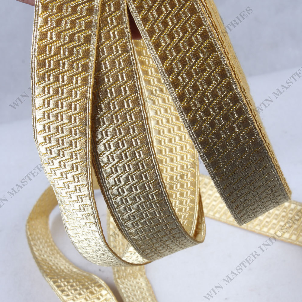 OEM High Quality Braid Gold Metallic Wire Braid 32/35/42/45mm/Wire Ceremonial Lace/Gold Lace Bullion Wire