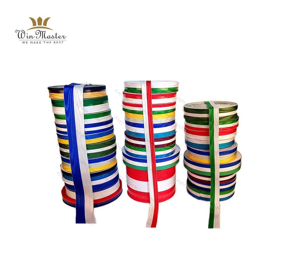 New multi color striped ribbons high quality grosgrain material water effect moire ribbon supplier