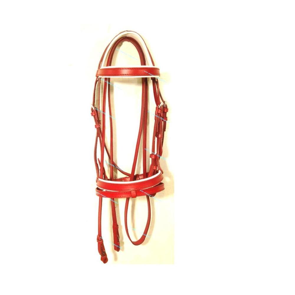 Spanish horse bridle with gold metal