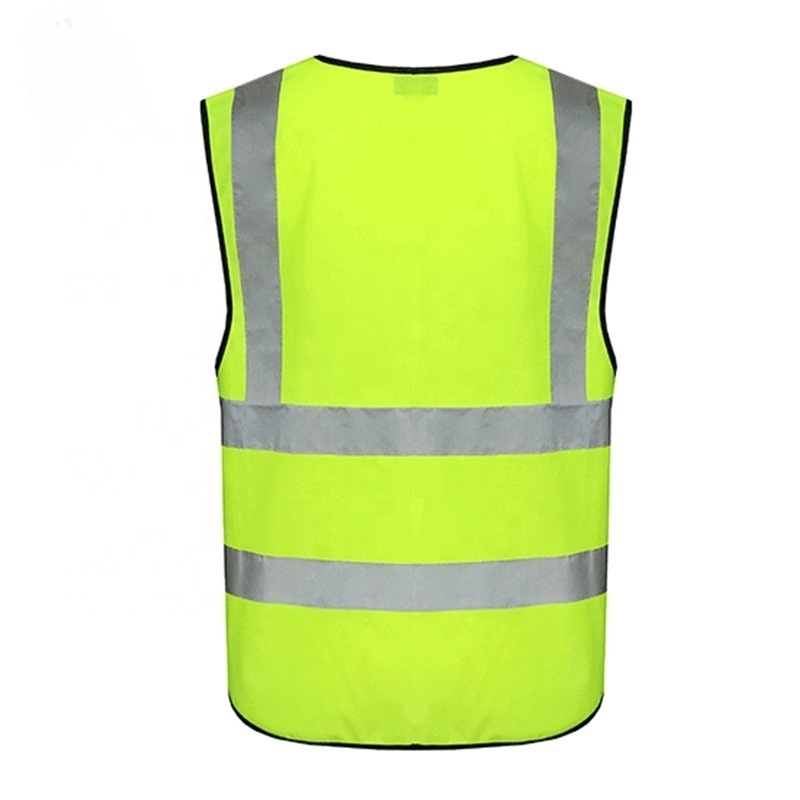 New Design Factory Wholesale Fluorescence Yellow Polyester Bike Reflective Security Vest