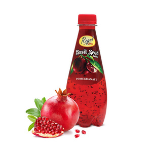 Regal Siprus Pomegranate Fruit Drink Concentrate Thirst-Quenching Yummy Juice with Basil Seeds Packaged in Bottle