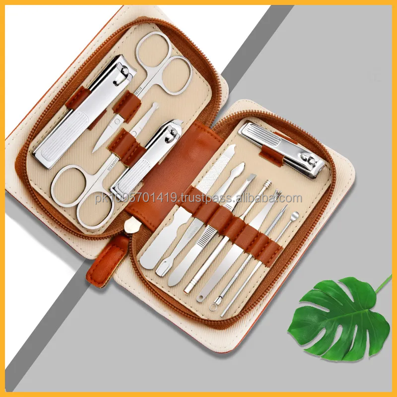 Stainless Steel 12pcs Gift Manicure Set Personal Care Tools Kits with Leather Bag No reviews yet