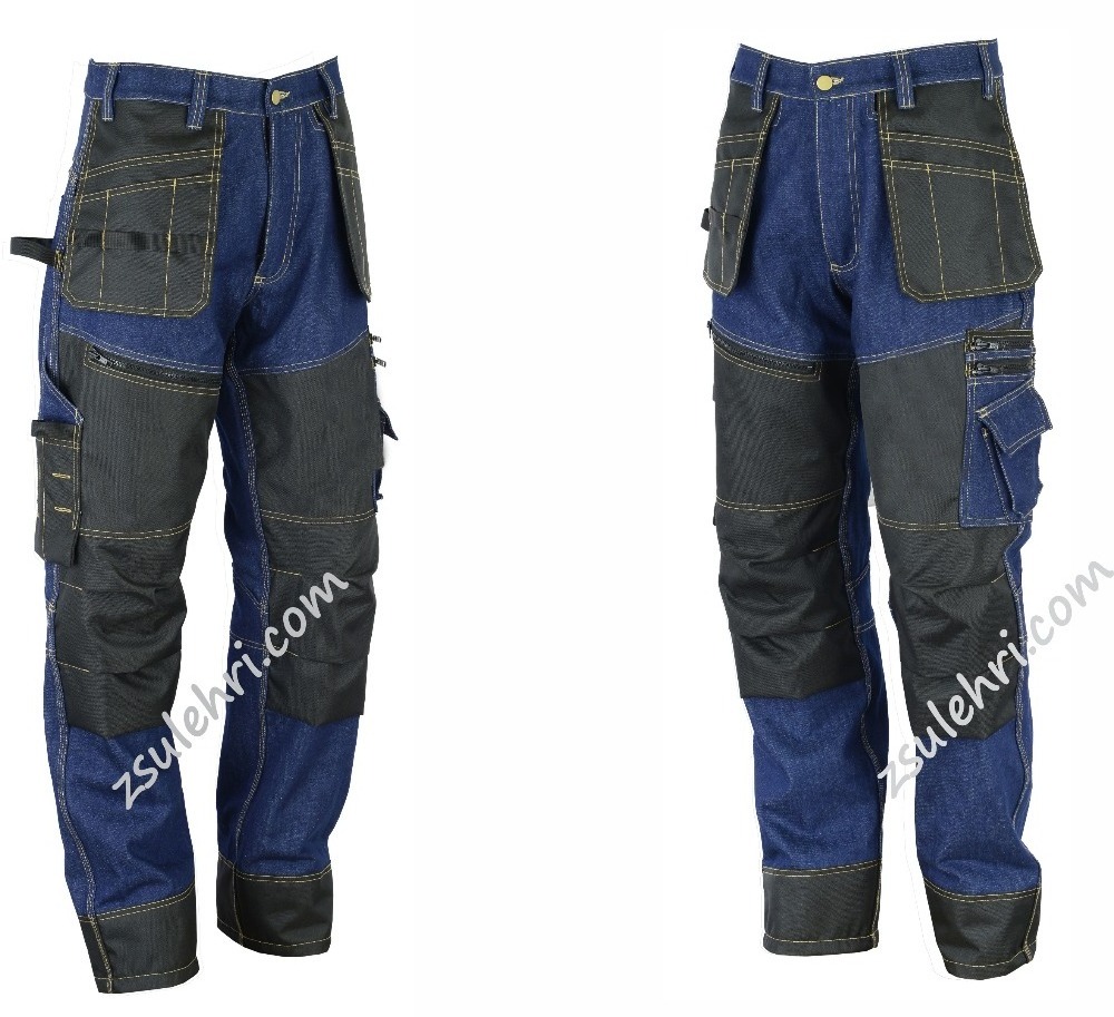 Denim Cargo Pants Men /Trousers, heavy fabric, Cotton Denim Work Pants