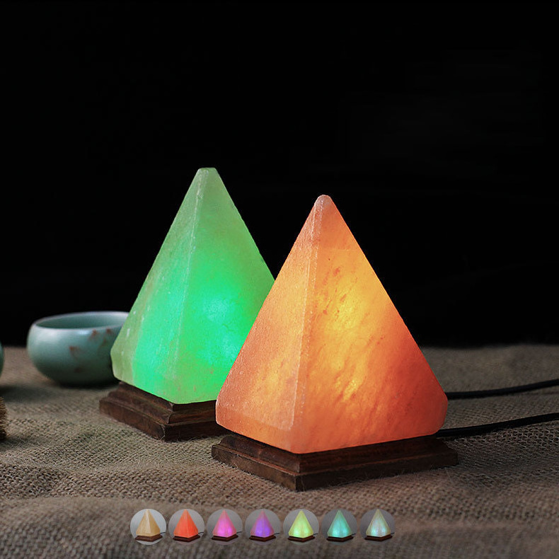 Small natural crafts USB Himalayan salt lamp with night light for Home decorative business gifts set items Christmas Gift OEM