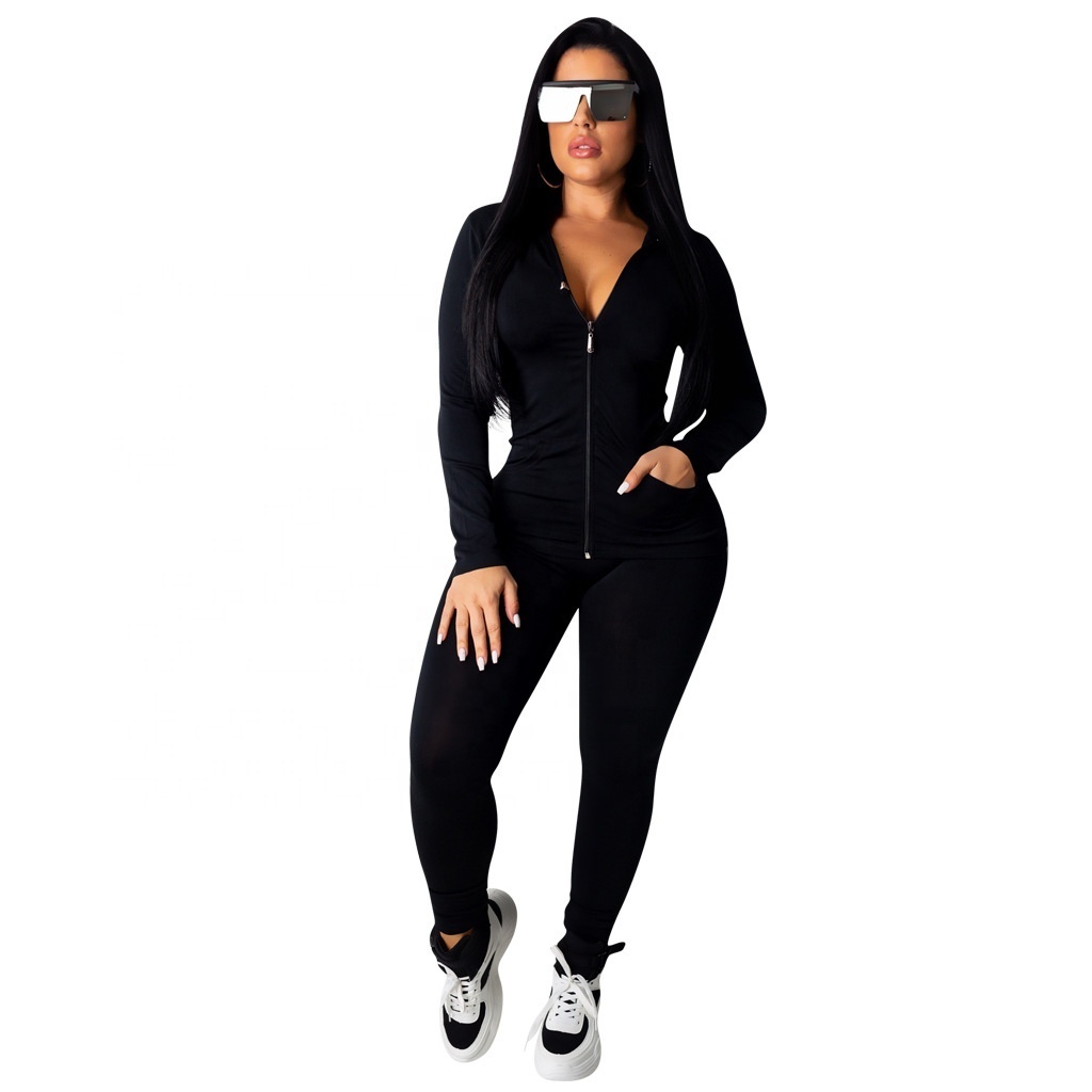 2023 Custom Hoodie Winter Long Sleeve Tracksuit Sweat Suits Sexy Womens Hoodie Clothing Top And Pants Two Piece Sets