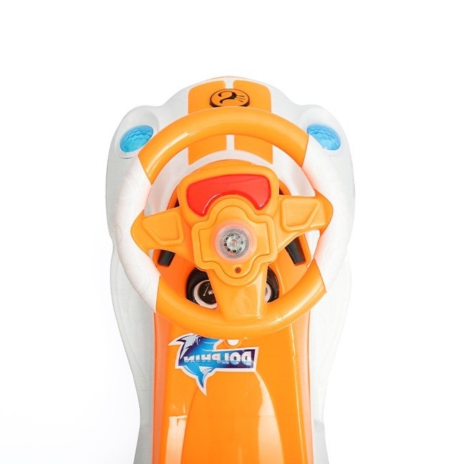 Wholesale dolphin car children pedal balance car 1-8 year old baby twist toy car cute boys girls kids custom sedvice