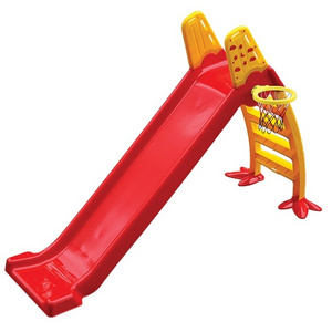 Wholesale Indoor Baby Slide Plastic Slide and Swing for Kids Playground indoor amusement slide with basketball net