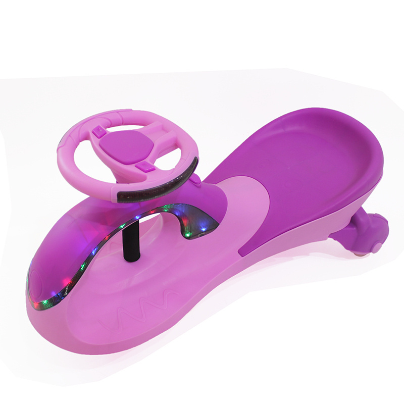 New upgrade ride on toy kids wiggle car flashlight baby swing car 360 degree flexible turning glide BPA free baby twist car