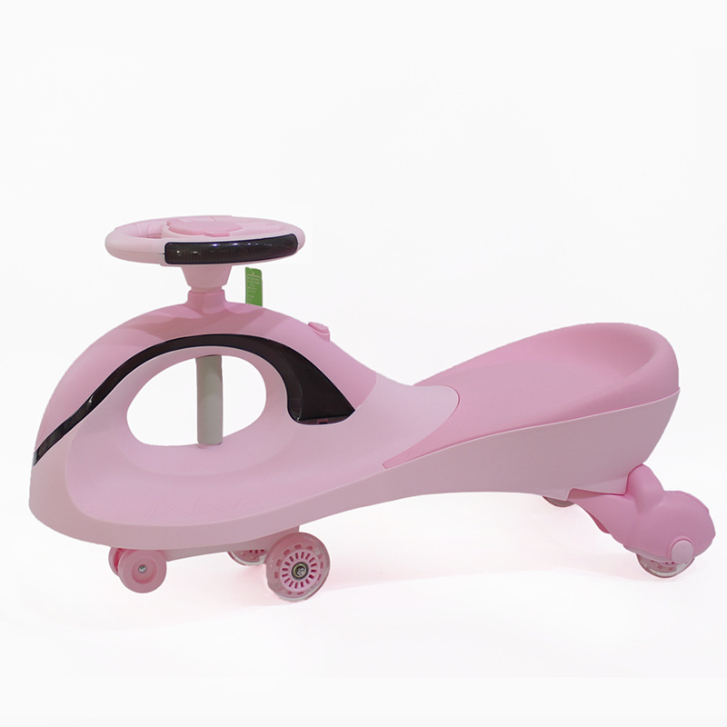 New upgrade ride on toy kids wiggle car flashlight baby swing car 360 degree flexible turning glide BPA free baby twist car