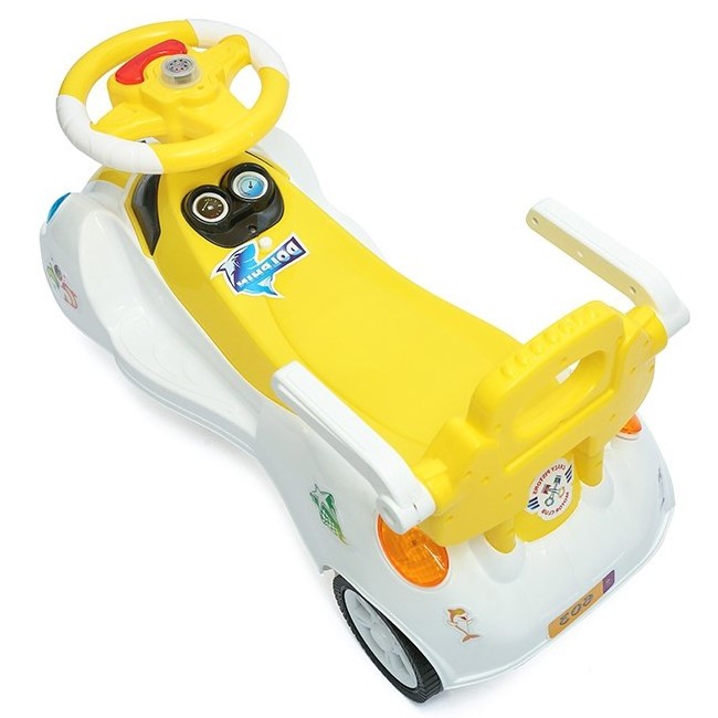 New Model Dolphin  Ride Car For Kids Ride On Toy PP plastic material Dolphin Swing Car With Light Wholesale with customization