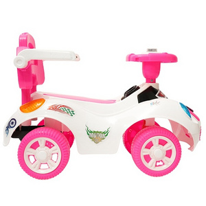 New arrival fashion high quality plastic musical 1-3 years baby ride on push car child mini car toy  with push handle