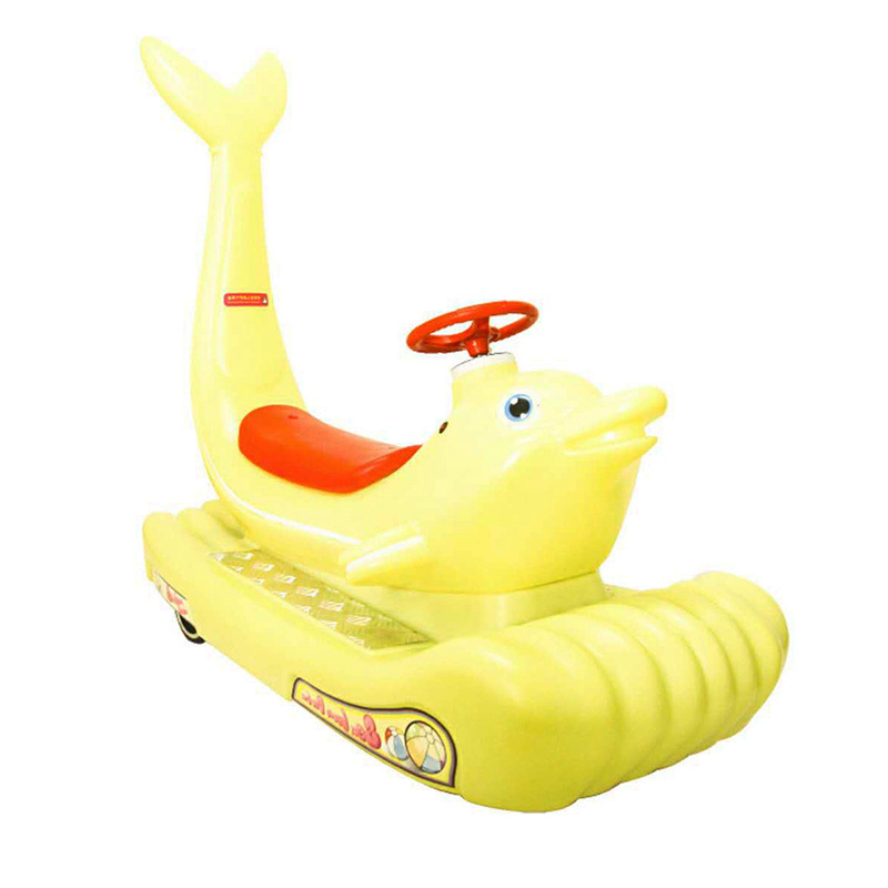 Wholesale Factory Price Beautiful Light Kids Mini Dolphin Electric Kids Car Bumper Car For Kids Training Dolphin Ride