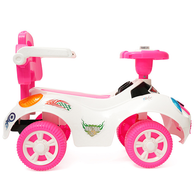 New arrival fashion high quality plastic musical 1-3 years baby ride on push car child mini car toy  with push handle