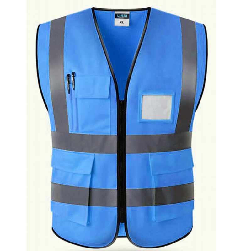 Hot Sales Reflective Safety Vest Mens Unisex Workwear Top Sleeveless Motorcycle Reflector Safety Vest Sports Neon Vest Neon