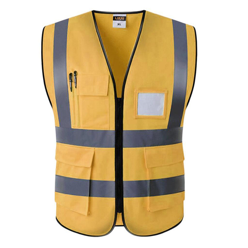 Hot Sales Reflective Safety Vest Mens Unisex Workwear Top Sleeveless Motorcycle Reflector Safety Vest Sports Neon Vest Neon