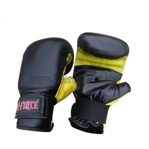 Latest Design custom Boxing Bag Punching gloves leather logo printed professional fight gloves kick mma gloves