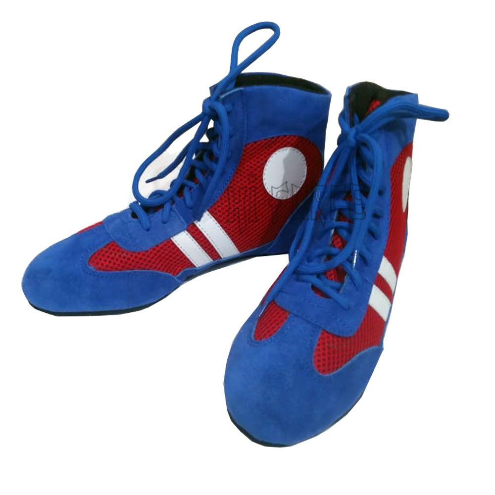 Professional Men Women Wrestling Shoes Sambo Training Grappling Sneaker Leather Sambo Shoes