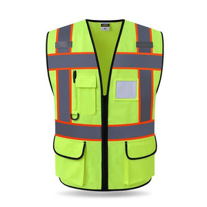 Factory Wholesale Traffic Construction Vest Motorcycle Motorbike High Visibility Safety Reflective Vest Hi Viz Vest