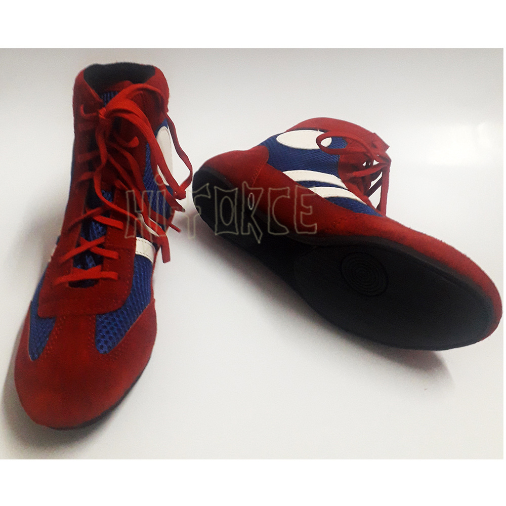 Professional Men Women Wrestling Shoes Sambo Training Grappling Sneaker Leather Sambo Shoes