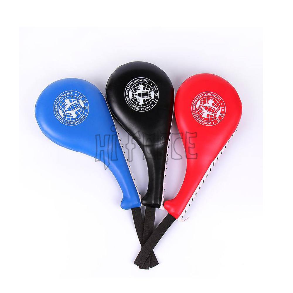 Custom Logo Taekwondo Hand Racket Kicking Target Punching Paddle kick Boxing Pads Taekwondo ITF training sparring gear