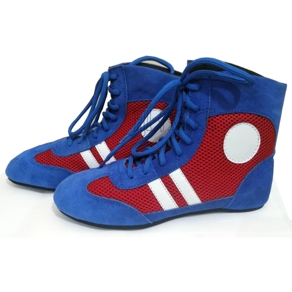 Professional Men Women Wrestling Shoes Sambo Training Grappling Sneaker Leather Sambo Shoes