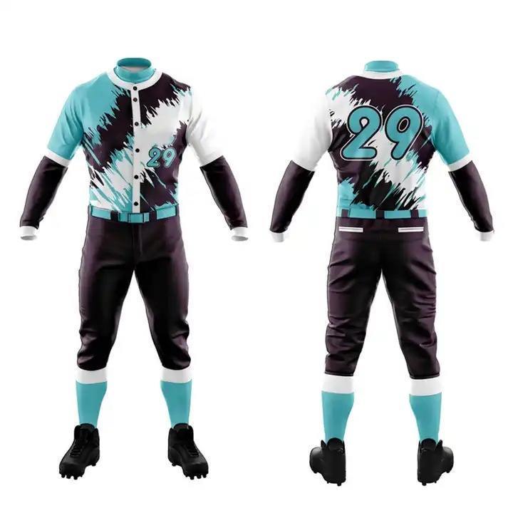 Good Price Best Quality Custom Sublimation Baseball Jerseys & Pant Sets Wholesale Baseball Uniforms