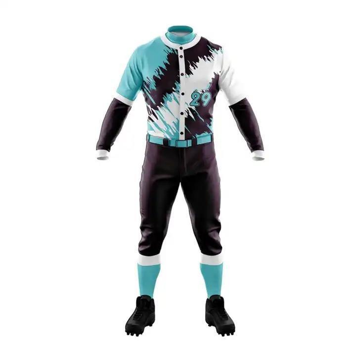 Good Price Best Quality Custom Sublimation Baseball Jerseys & Pant Sets Wholesale Baseball Uniforms