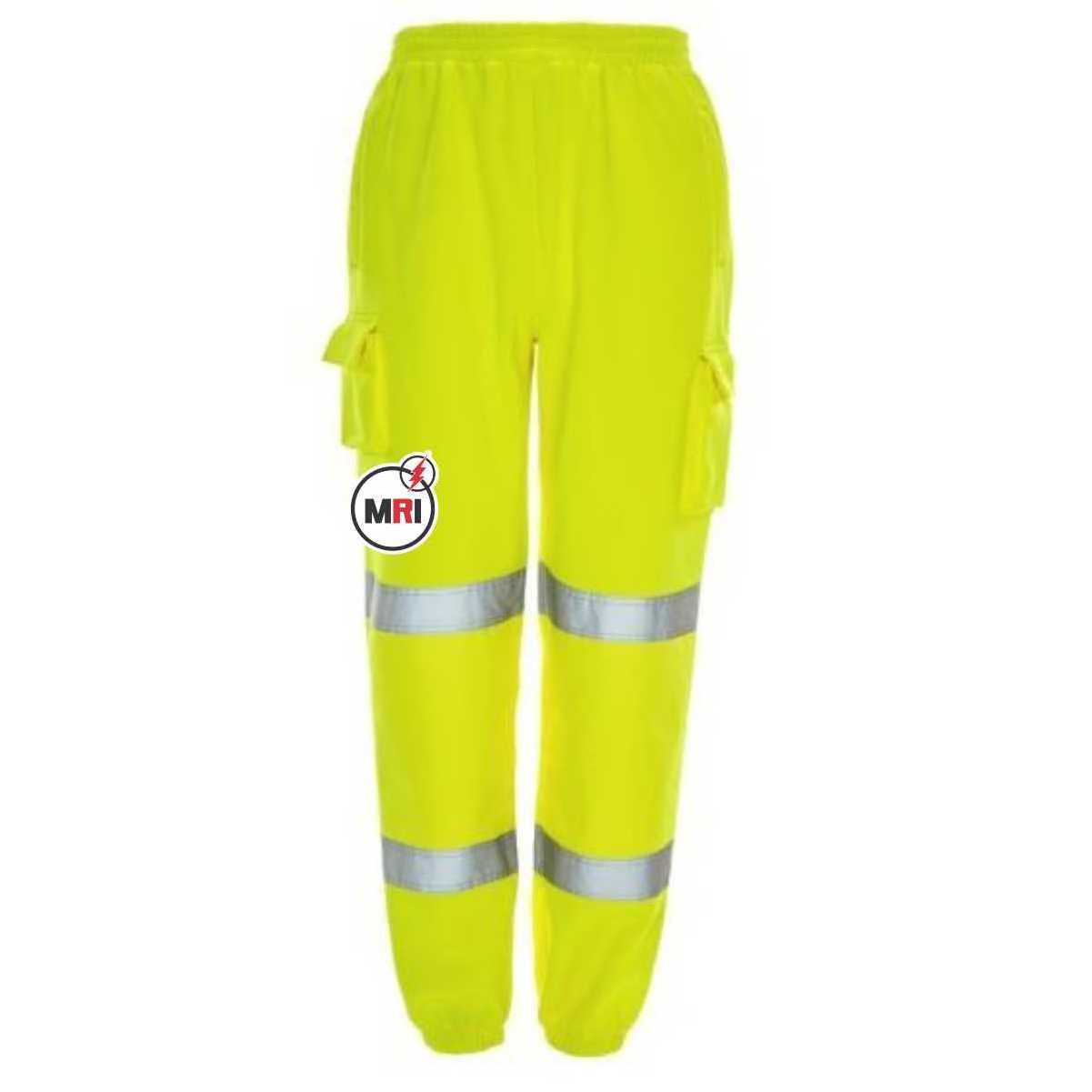 Hi Vis Pants Orange Custom Logo Wholesale Security Safety Pants Cargo Multi Pockets Pant 3m Reflective Clothing