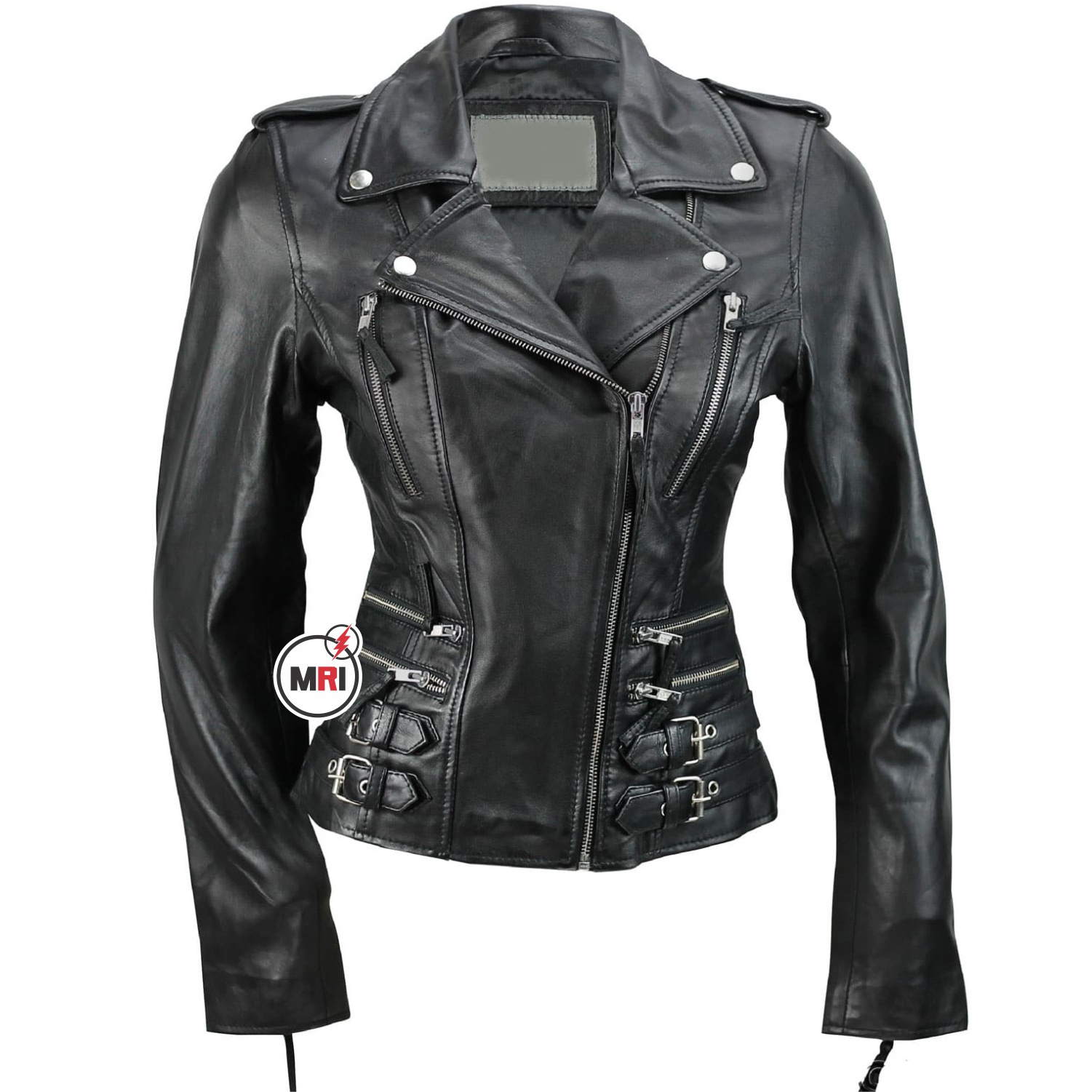 Wholesale Motorcycle Ladies Genuine Sheep Leather Jacket Ladies Cropped Bomber  Style Fashion Spring Real Leather Jacket Women