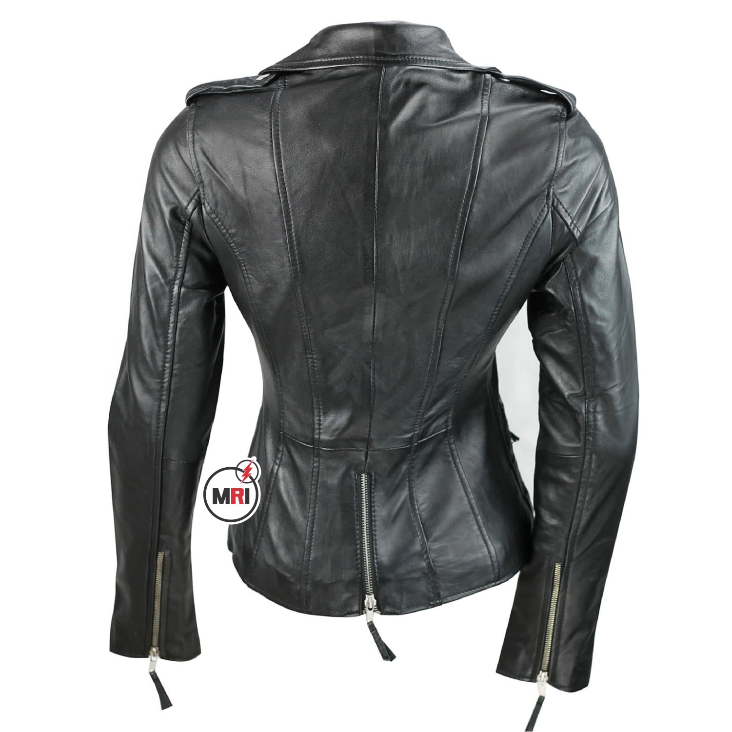 Wholesale Motorcycle Ladies Genuine Sheep Leather Jacket Ladies Cropped Bomber  Style Fashion Spring Real Leather Jacket Women