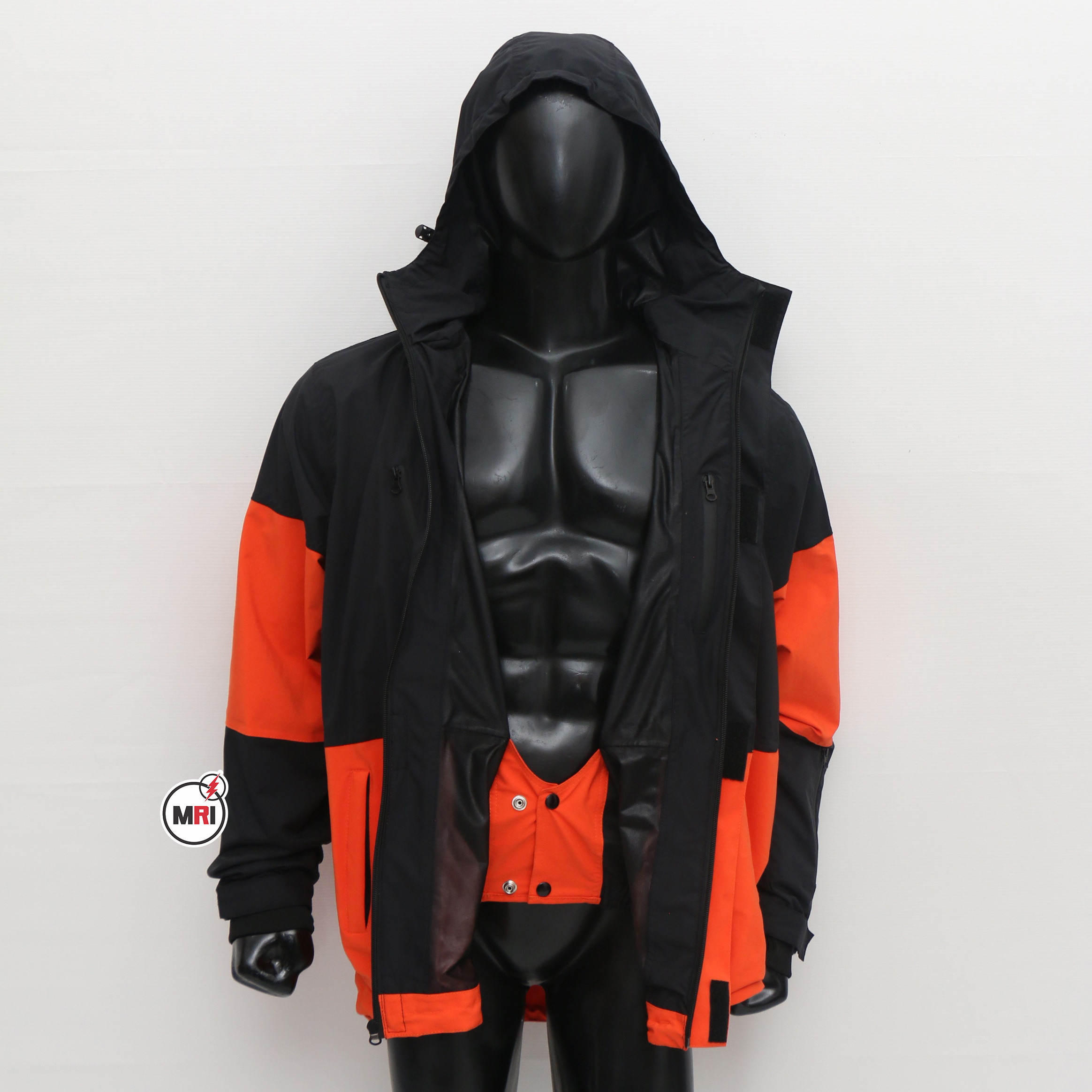 Latest High Quality Black Orange Winter Custom Ski Hunting Heated Jacket Polyester Fabric  Men Ski Jackets Made in Pakistan