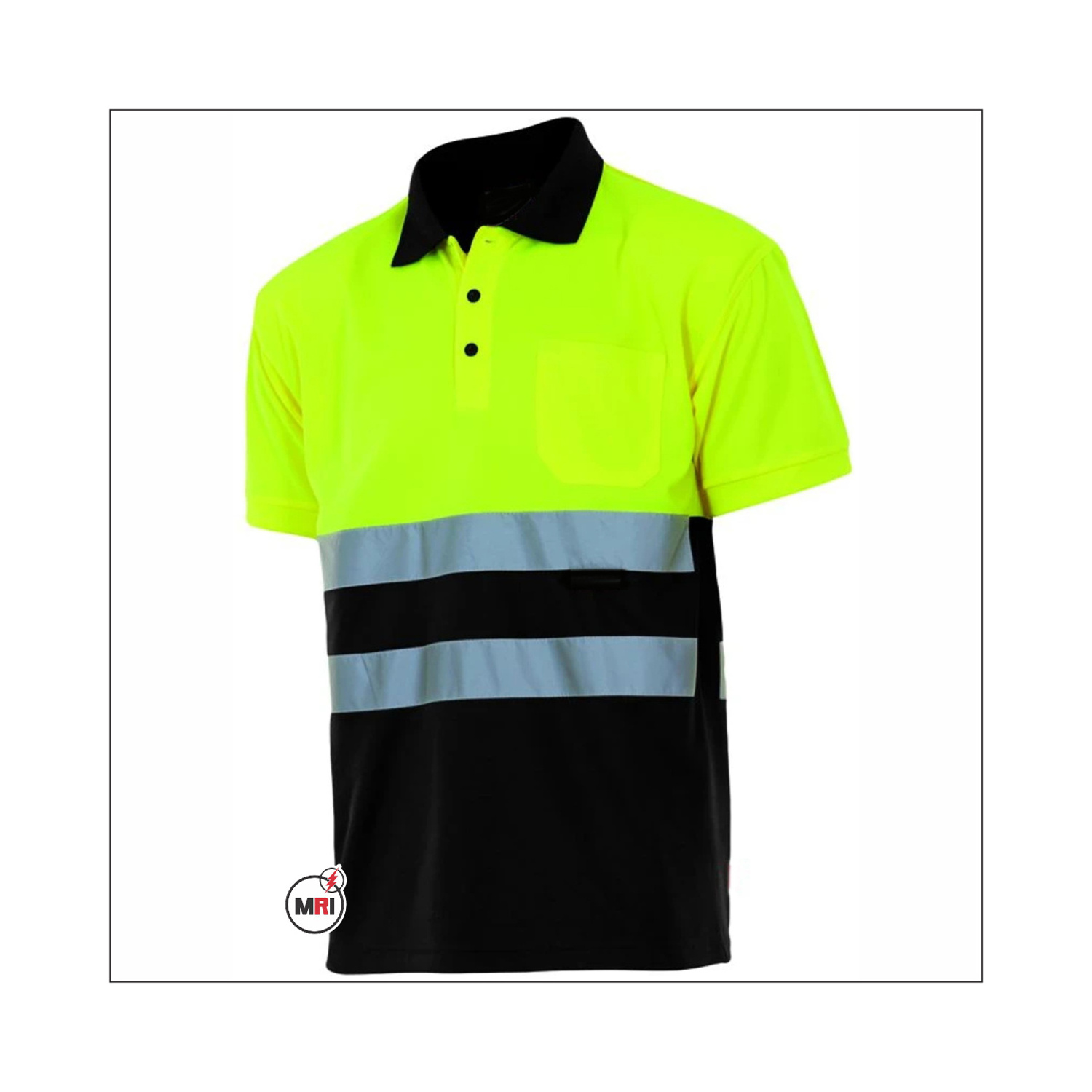 Hi Vis Polo T-shirts Reflective Safety Security Work Construction Shirts Reflective Safety Vest Class 2 Mini Black Bag Green Pri