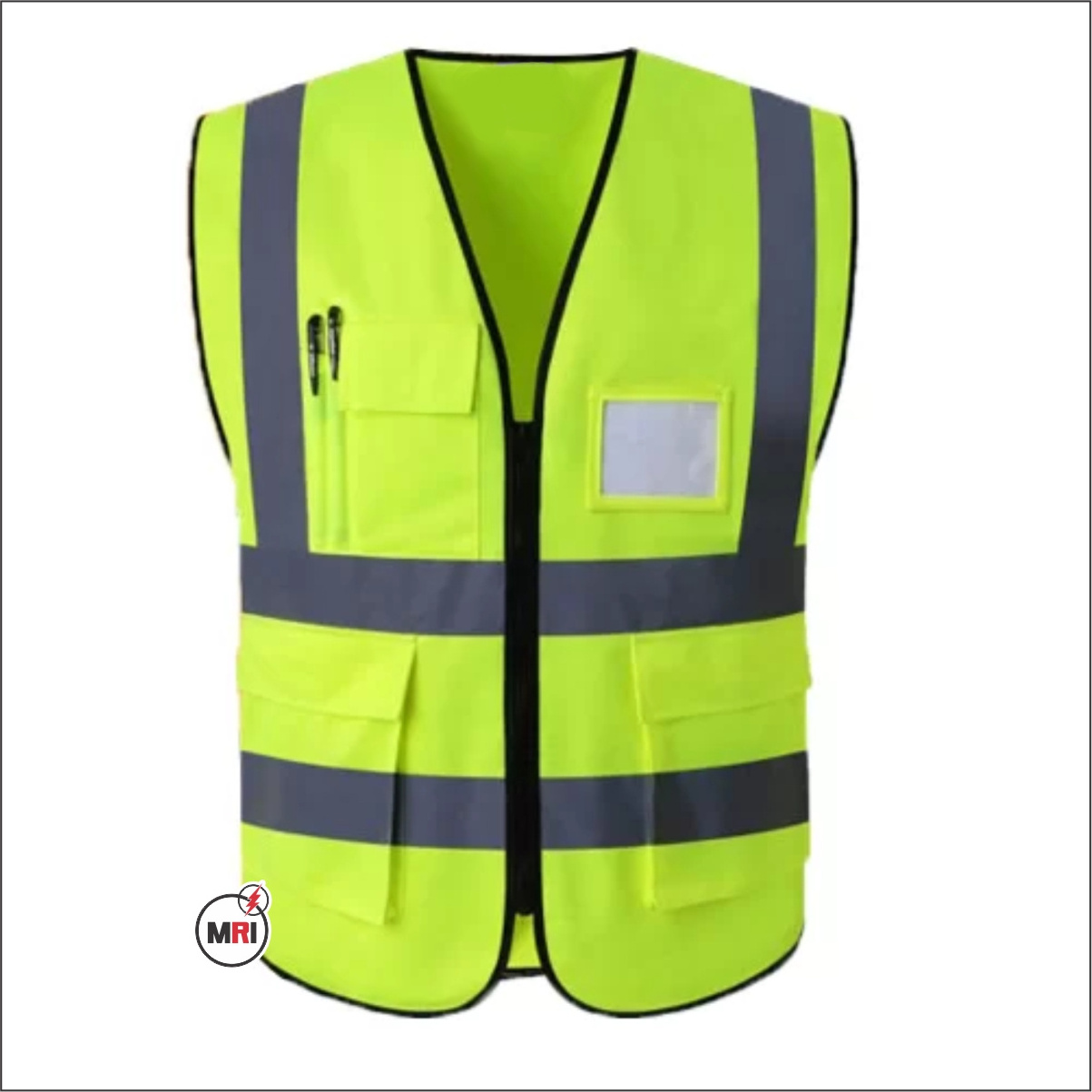 Wholesale Reflector Vest Safety 100% Polyester Customize Logo Cheap Price High Visibility Multi Pockets Safety Vest