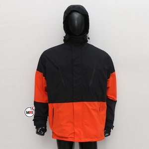 Latest High Quality Black Orange Winter Custom Ski Hunting Heated Jacket Polyester Fabric  Men Ski Jackets Made in Pakistan