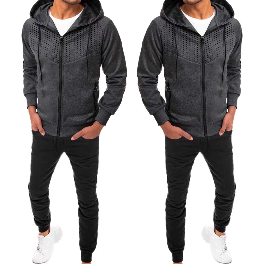 Wholesale new high quality men track suits reflective tracksuits streetwear sweat suit jogger pants for men's set OEM Customized