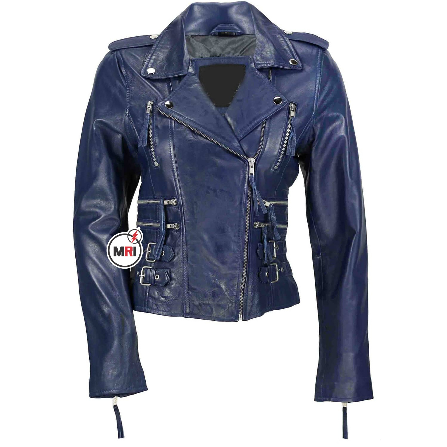 Wholesale Motorcycle Ladies Genuine Sheep Leather Jacket Ladies Cropped Bomber  Style Fashion Spring Real Leather Jacket Women