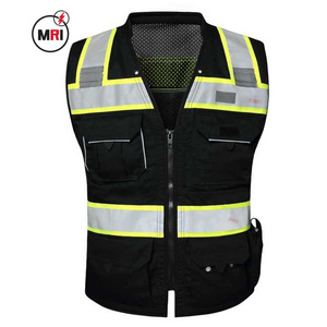 High visibility Safety Vest Custom best quality durable Men's High Reflective Safety Workwear safety vest OEM Customized