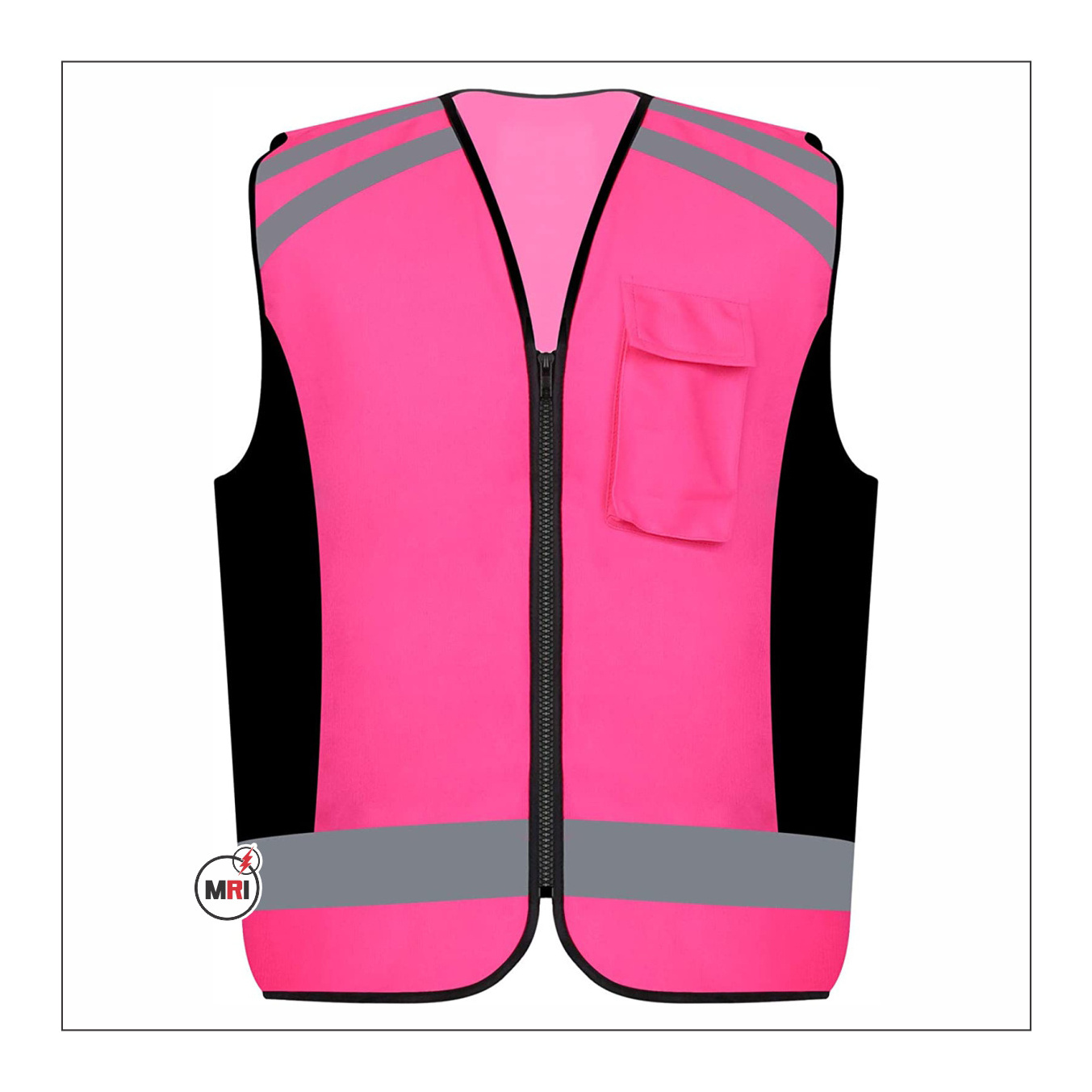 Wholesale Reflector Vest Safety 100% Polyester Customize Logo Cheap Price High Visibility Multi Pockets Safety Vest