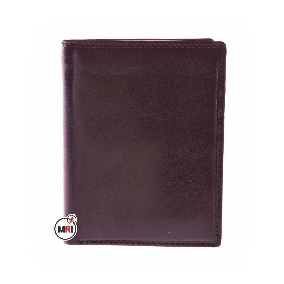 Custom Minimalist Pure Vegan Purse Card Holder Oil Wax Genuine Leather Wallets Men Blocking Credit Card Holder OEM Leather Walle