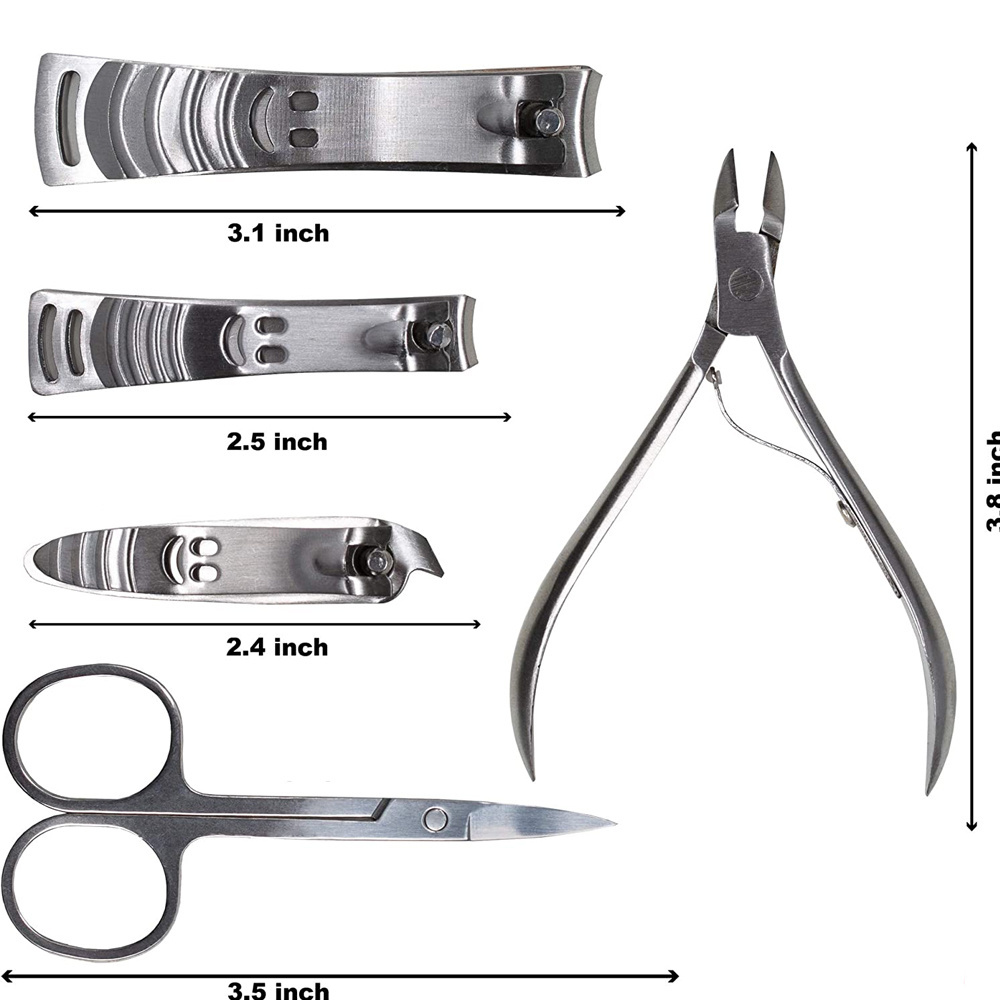 Factory Outlet Stainless Steel Durable Manicure Pedicure Set Foot Care Tools Dead Skin Shears Pedicure Kit