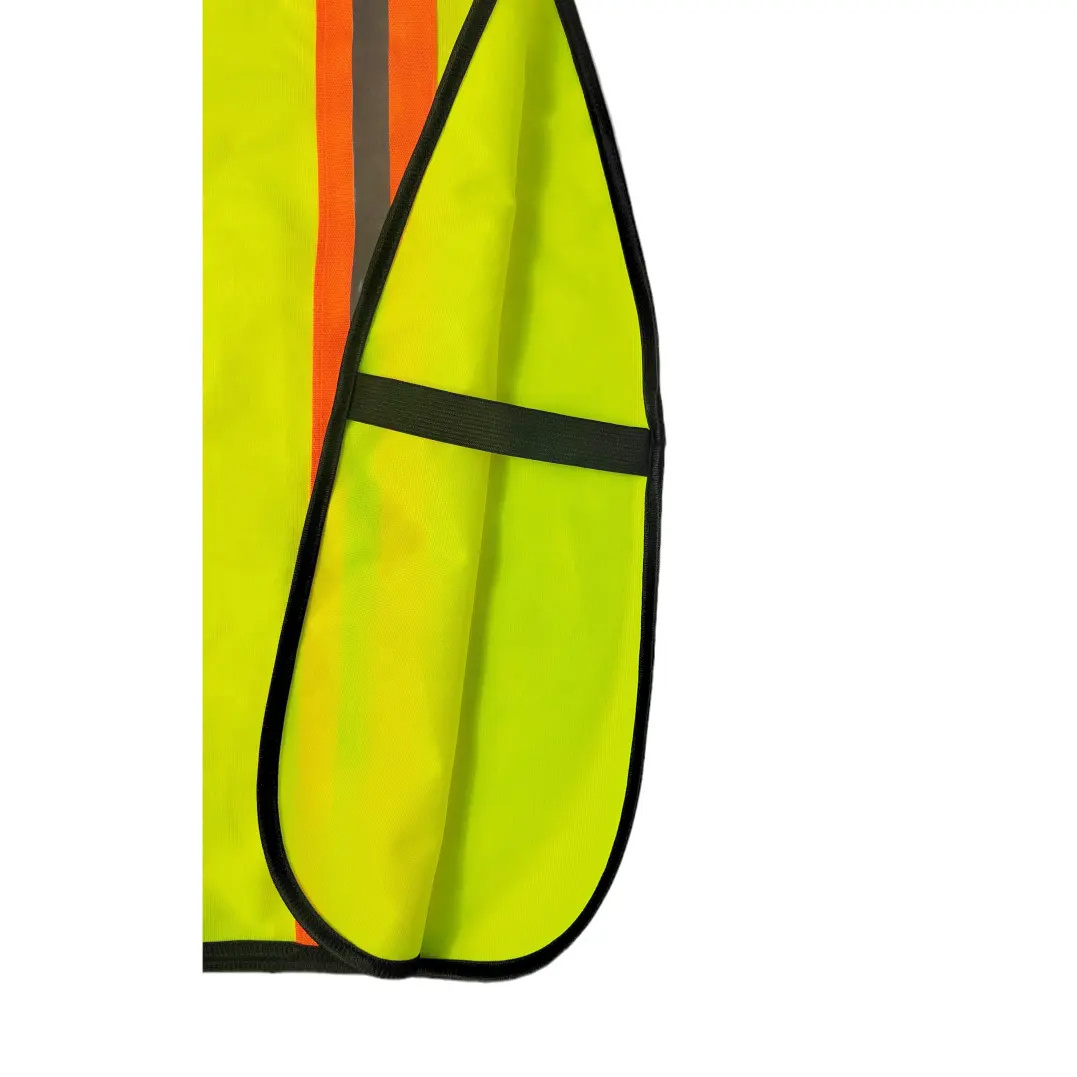 Reflective Vest With Pockets Hi Vis Orange Construction Safety Vests Workwear