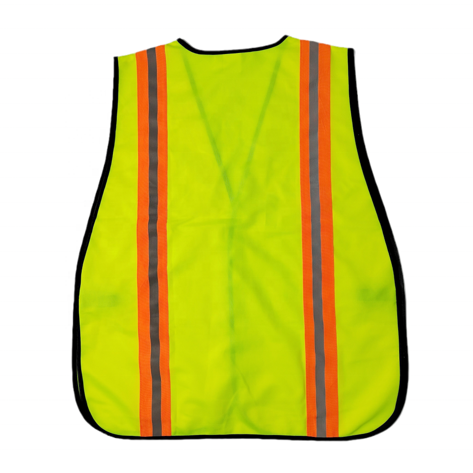 Reflective Vest With Pockets Hi Vis Orange Construction Safety Vests Workwear