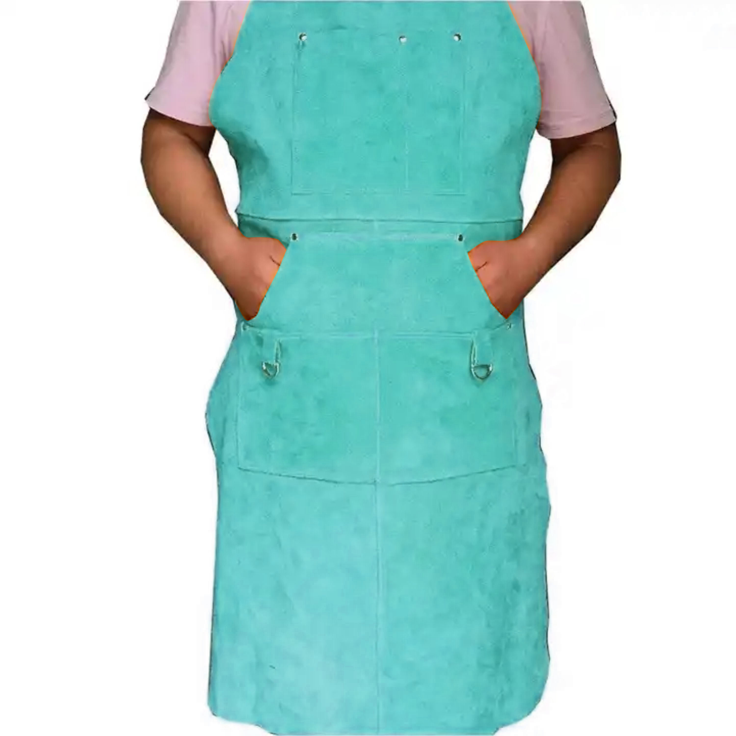 Superior Protective Cowhide Split Leather Welding Apron Home Garden Industrial Spark Heat Fire Protection Welding Aprons