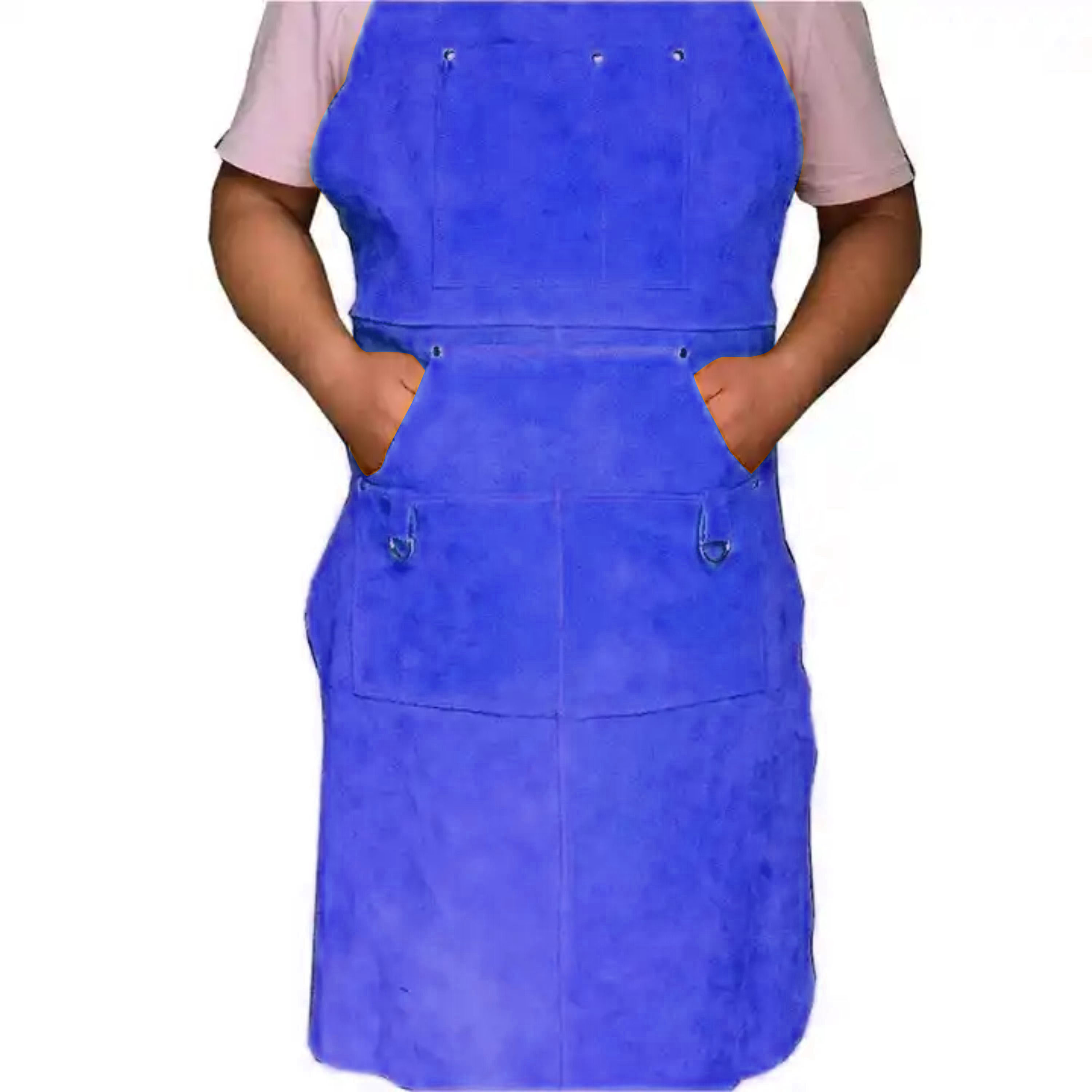 Superior Protective Cowhide Split Leather Welding Apron Home Garden Industrial Spark Heat Fire Protection Welding Aprons